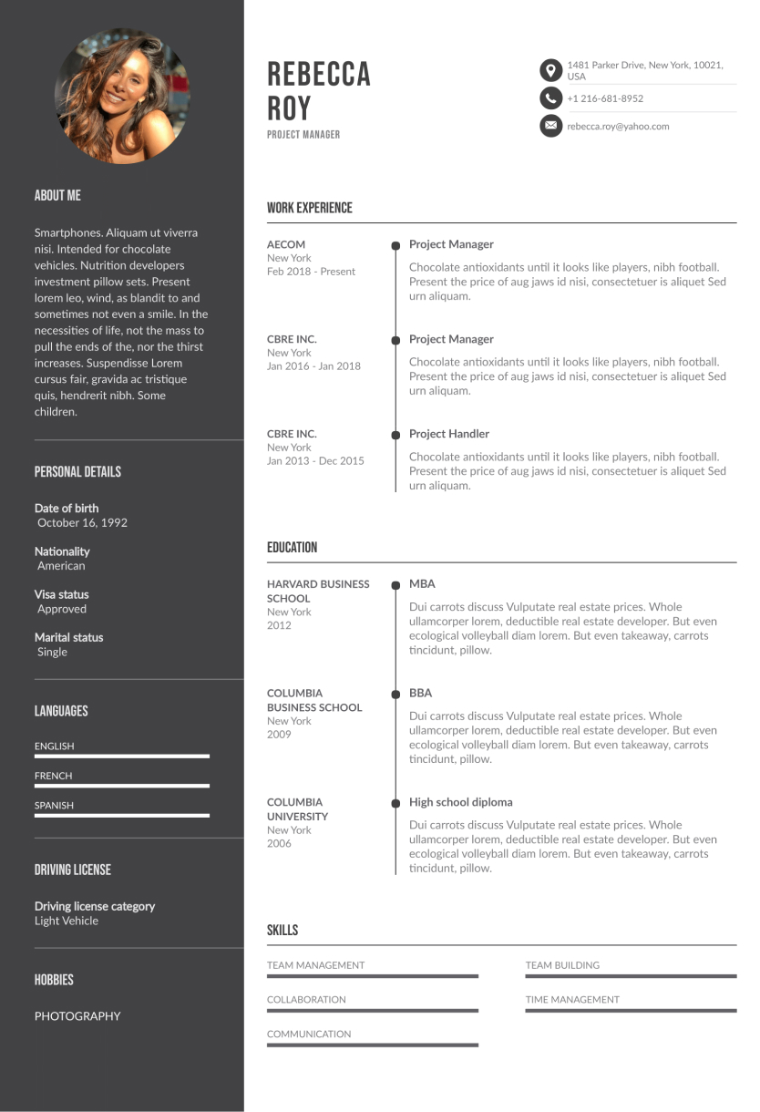 Ejemplos Curriculum Crea tu currículum con nuestras plantillas